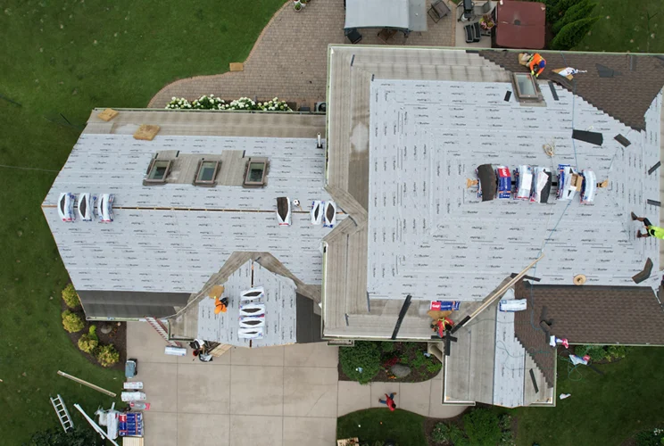 Roofing work pictured on O’Danny Boy Builders’s website
