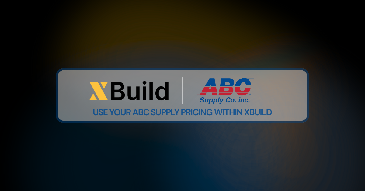 XBuild + ABC Supply | AI-Powered Proposals with Real-Time Pricing